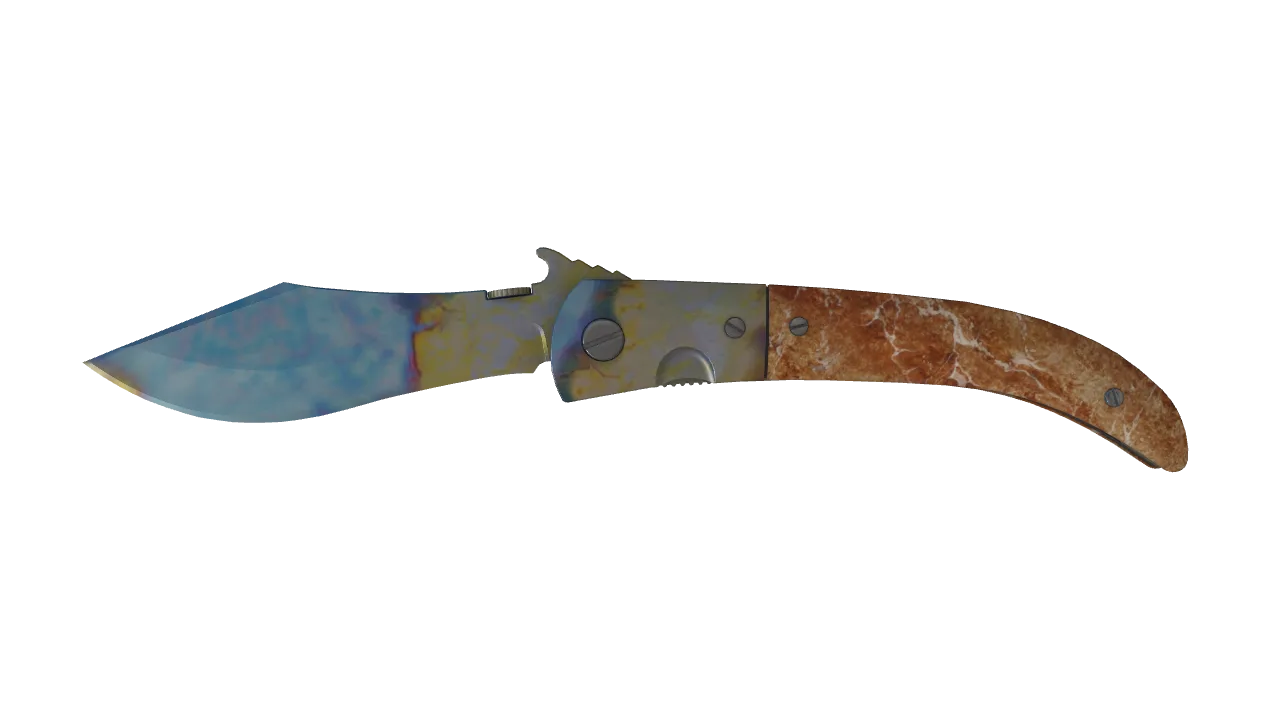 Navaja Knife | Case Hardened seed #916, front