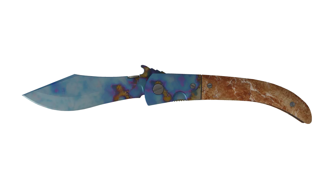 Navaja Knife | Case Hardened seed #917, front