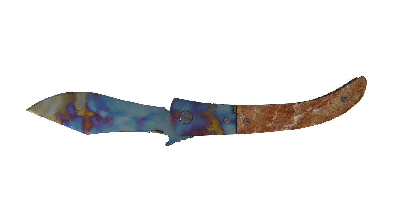 Navaja Knife | Case Hardened seed #924, back