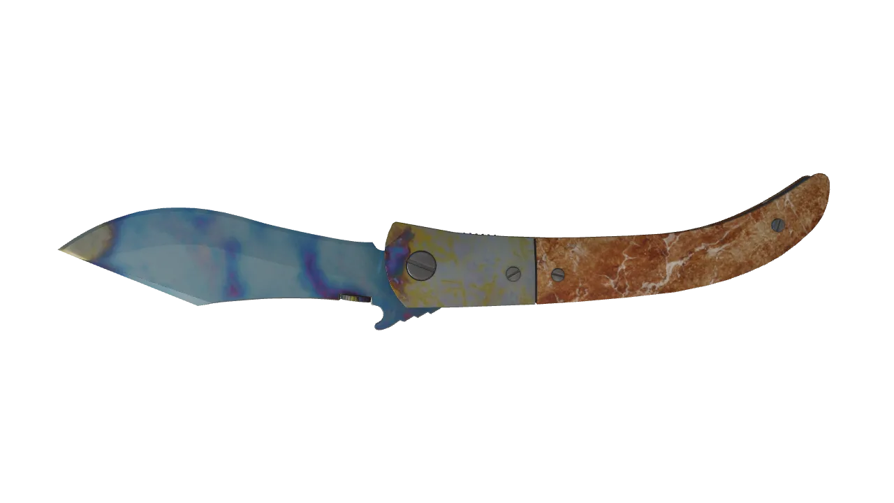 Navaja Knife | Case Hardened seed #928, back