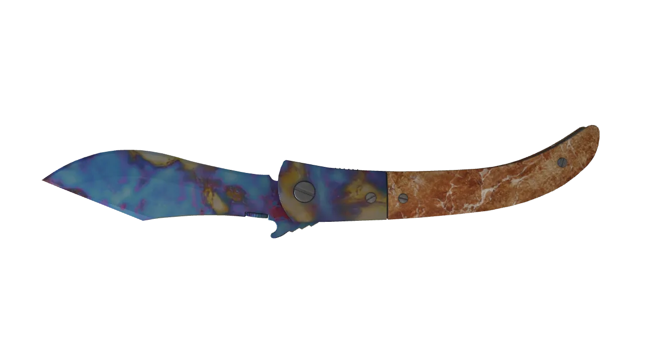 Navaja Knife | Case Hardened seed #936, back