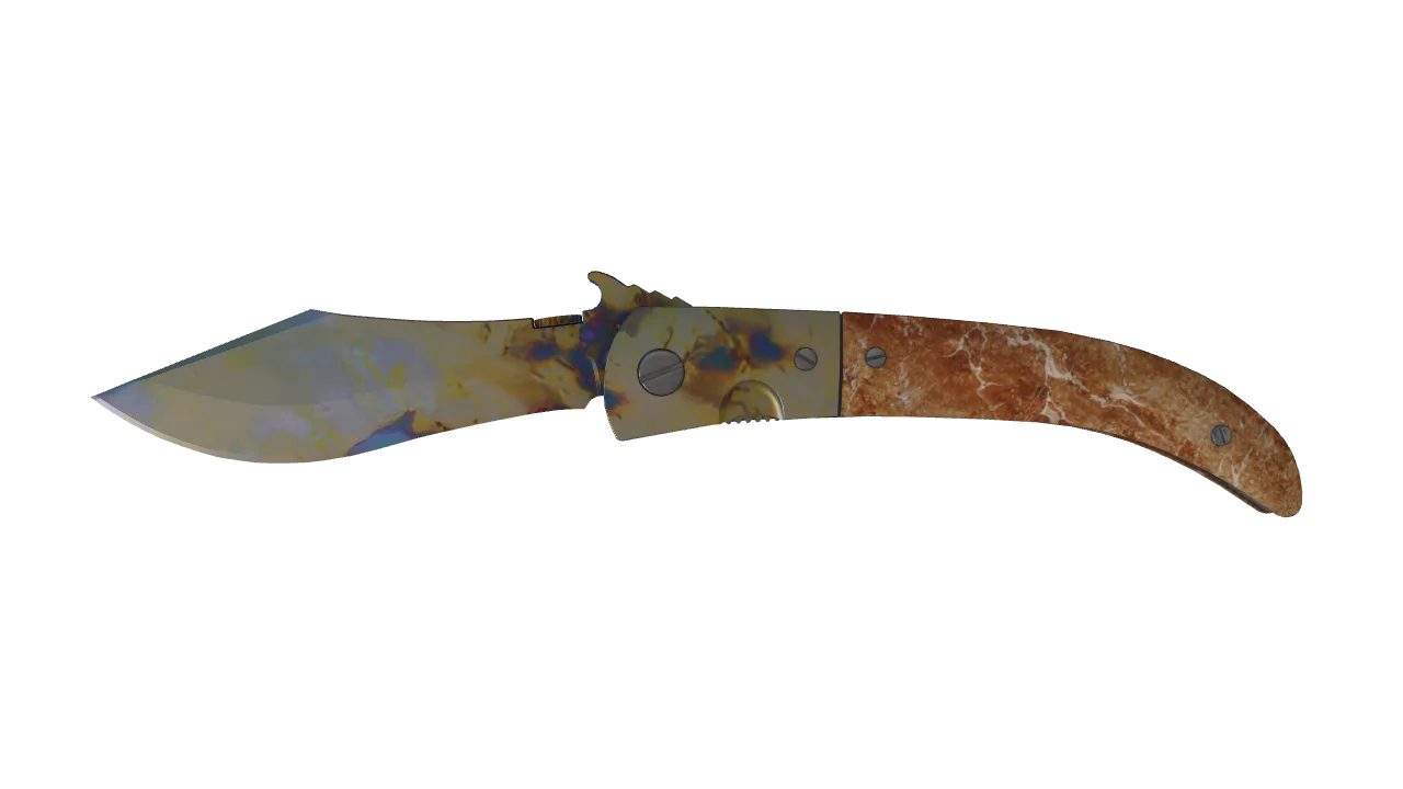 Navaja Knife | Case Hardened seed #936, front
