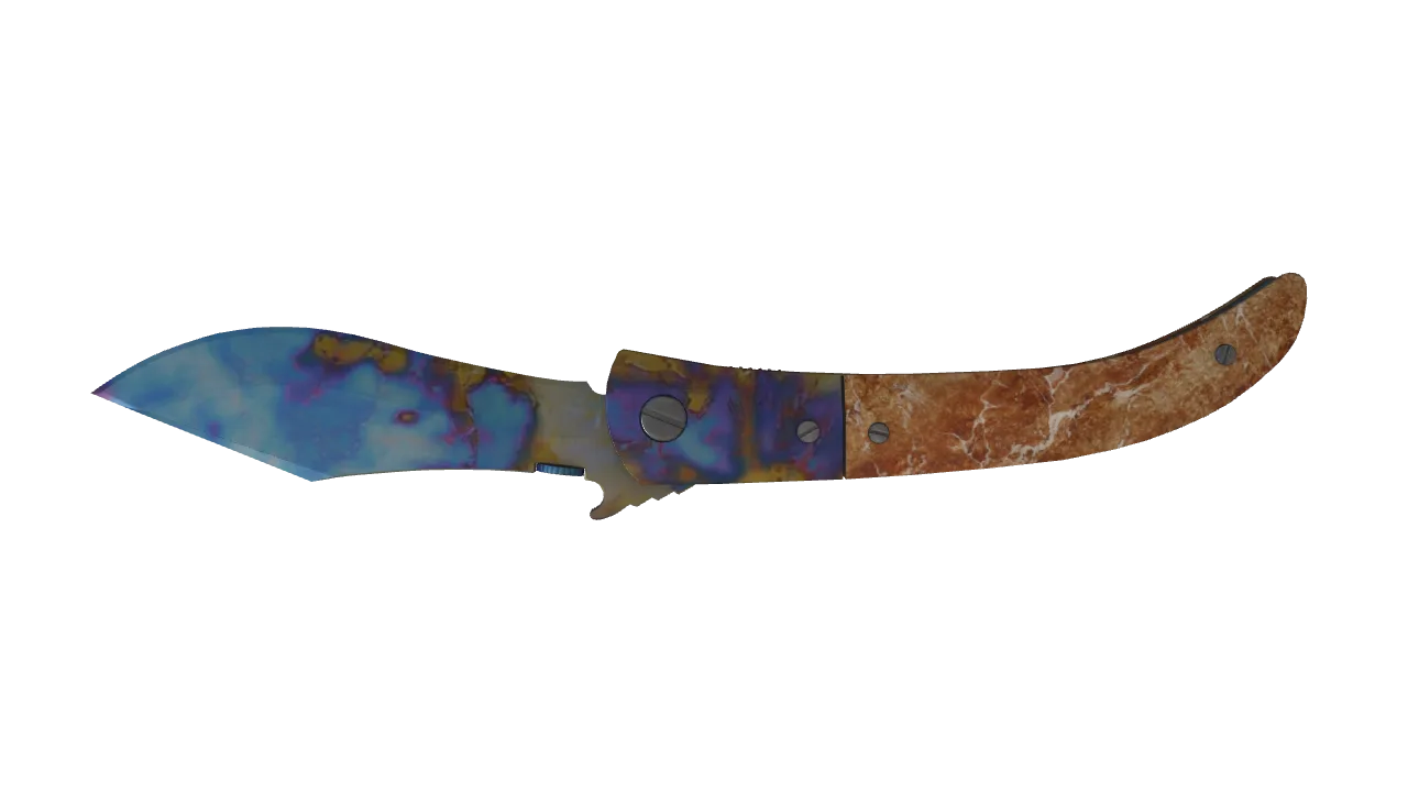 Navaja Knife | Case Hardened seed #942, back