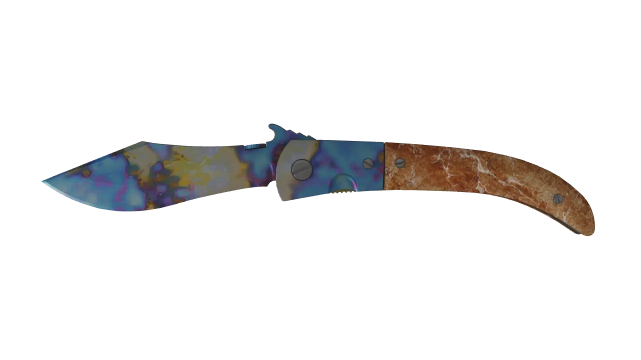 Navaja Knife | Case Hardened seed #942, front