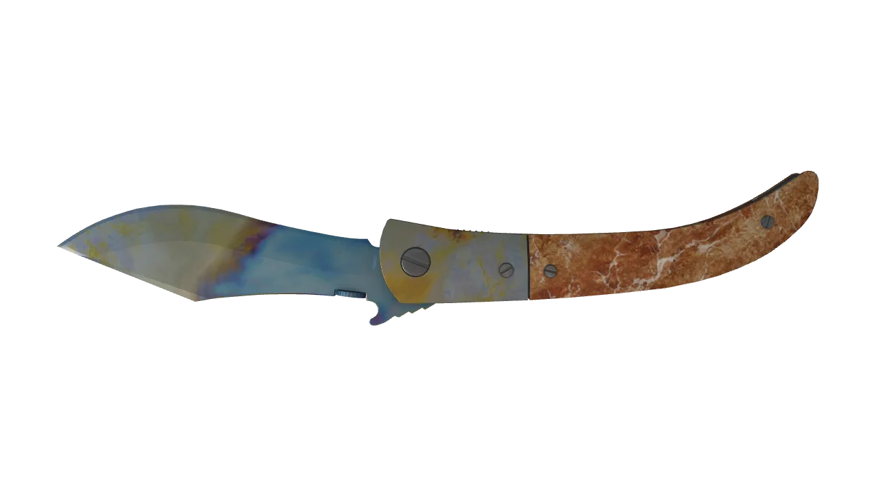 Navaja Knife | Case Hardened seed #958, back