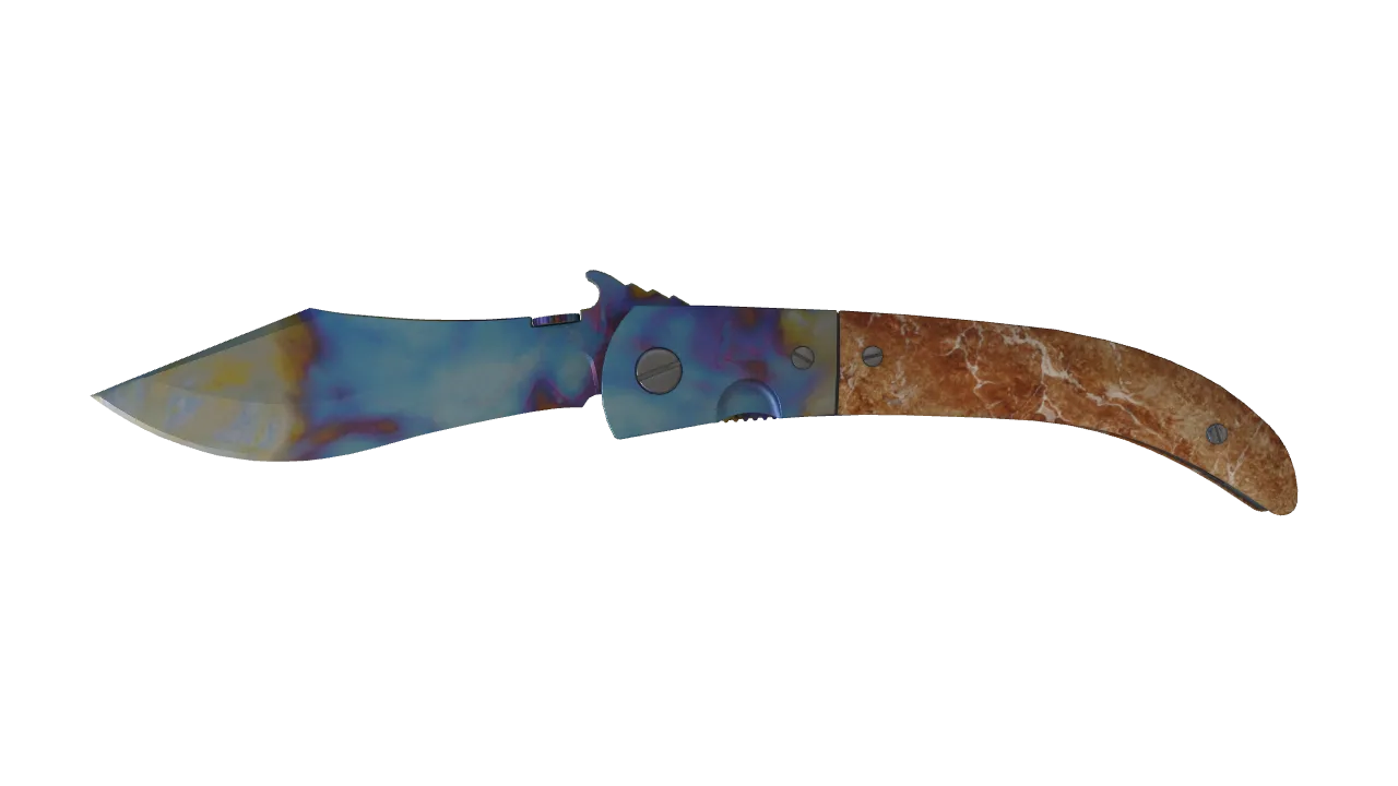 Navaja Knife | Case Hardened seed #958, front
