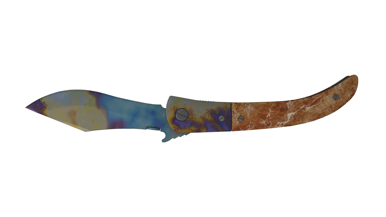 Navaja Knife | Case Hardened seed #964, back