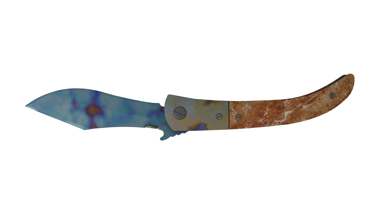 Navaja Knife | Case Hardened seed #965, back