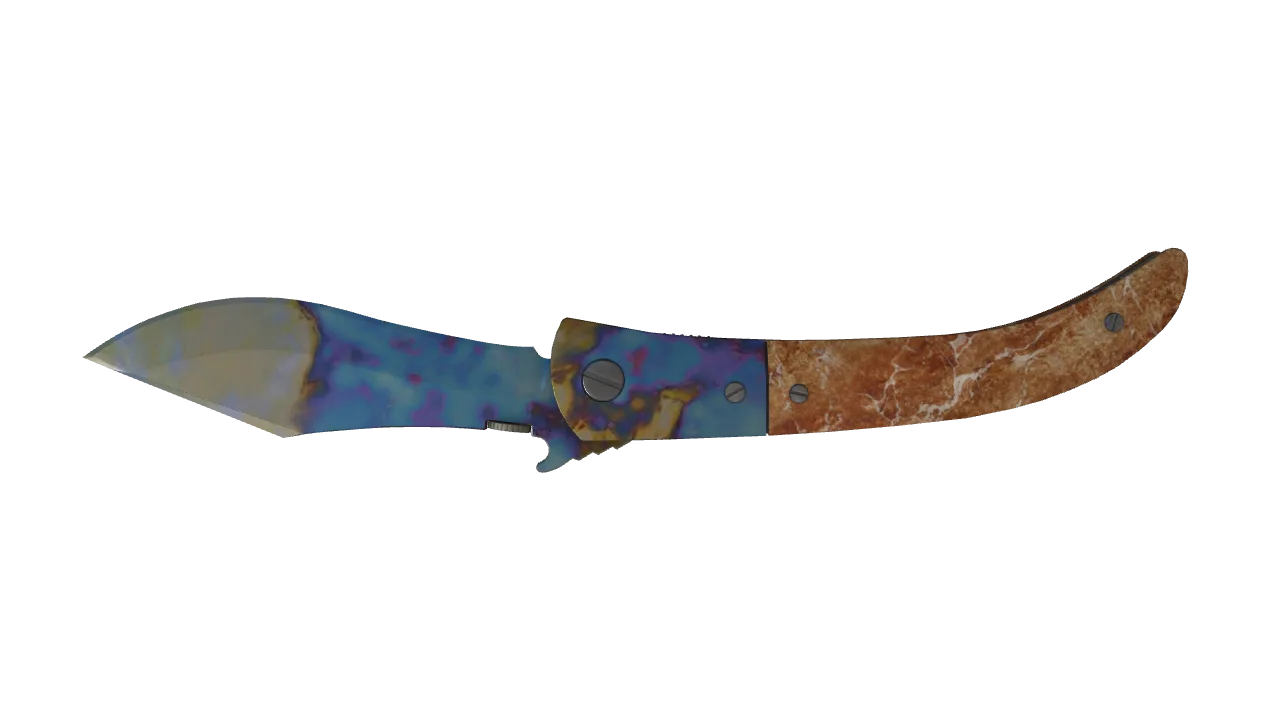 Navaja Knife | Case Hardened seed #967, back