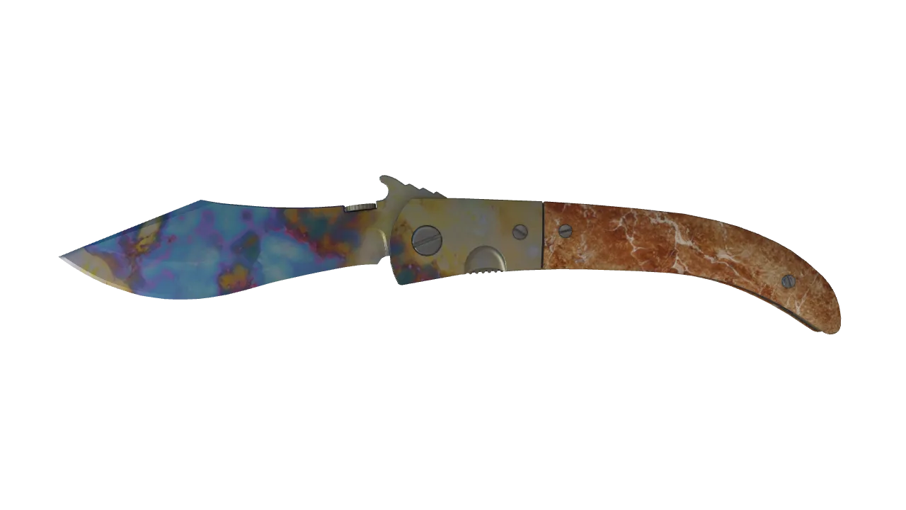 Navaja Knife | Case Hardened seed #967, front