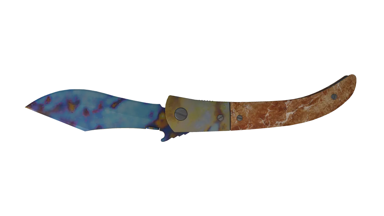 Navaja Knife | Case Hardened seed #974, back