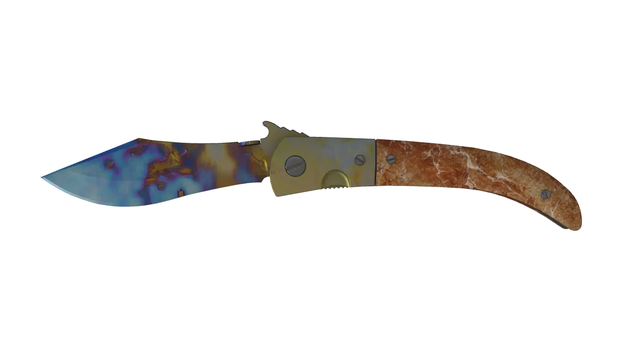 Navaja Knife | Case Hardened seed #974, front