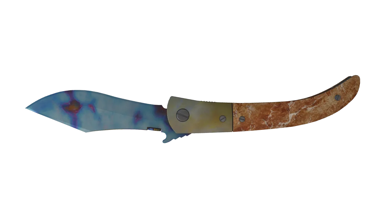 Navaja Knife | Case Hardened seed #975, back