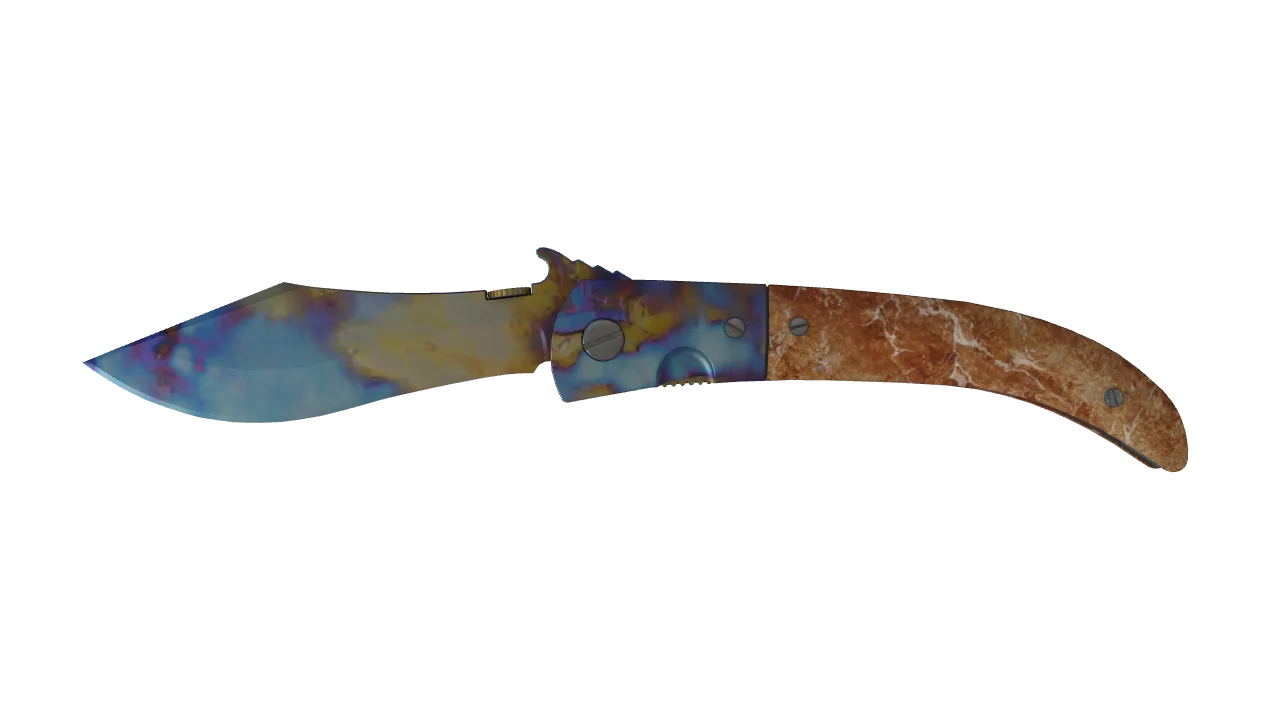 Navaja Knife | Case Hardened seed #975, front