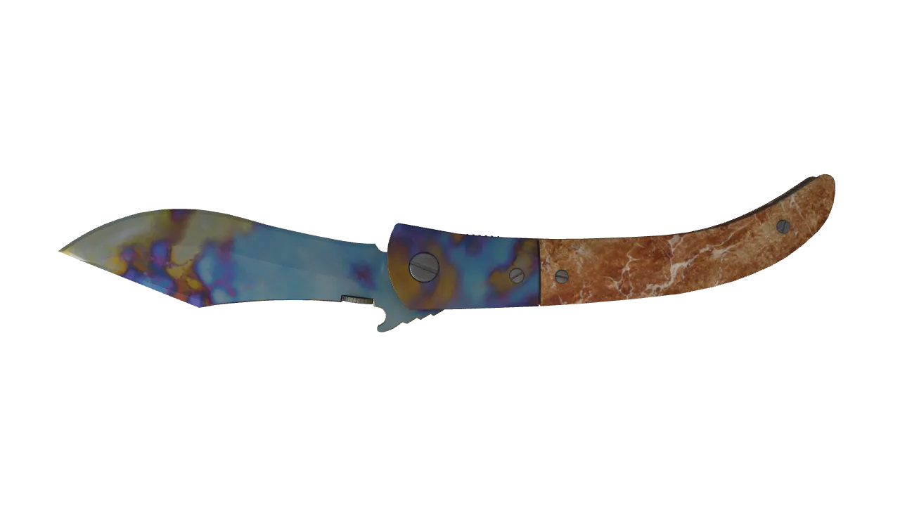 Navaja Knife | Case Hardened seed #979, back