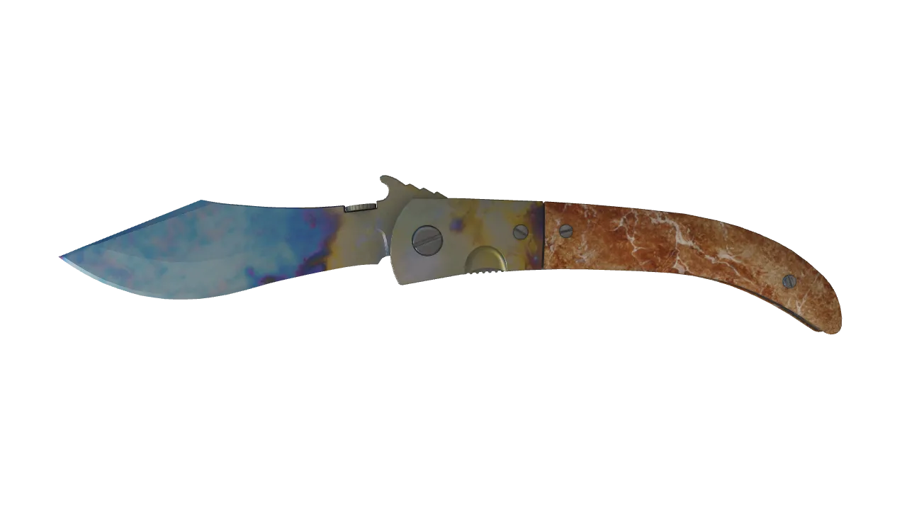 Navaja Knife | Case Hardened seed #989, front