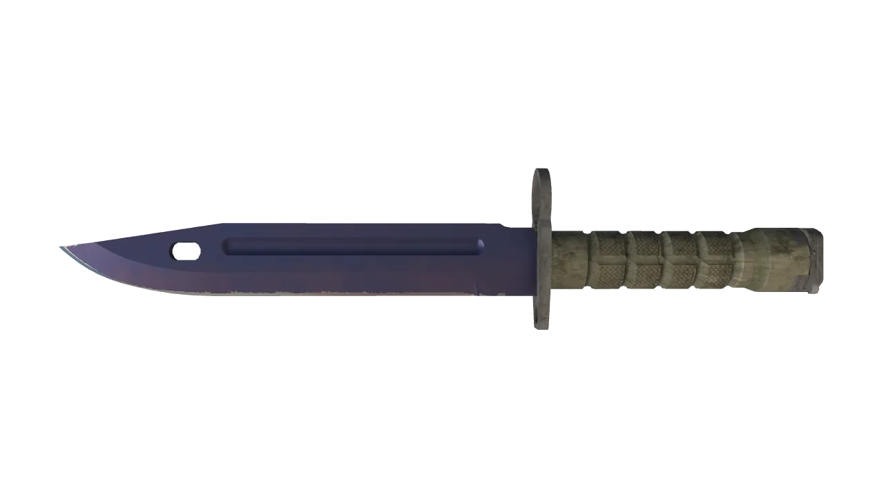 ★ Bayonet | Doppler (Black Pearl) (Minimal Wear) — Dust II light, front