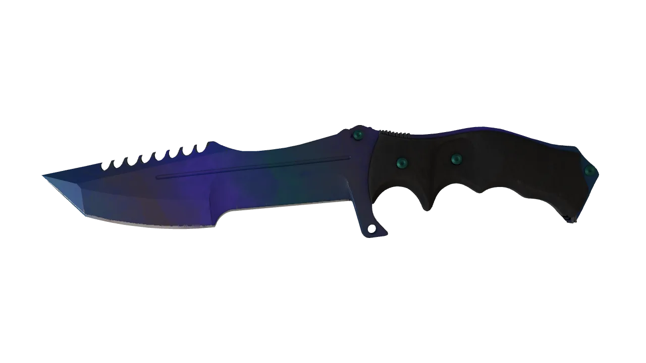 ★ Huntsman Knife | Doppler (Phase 3) (Minimal Wear) — Dust II light, front