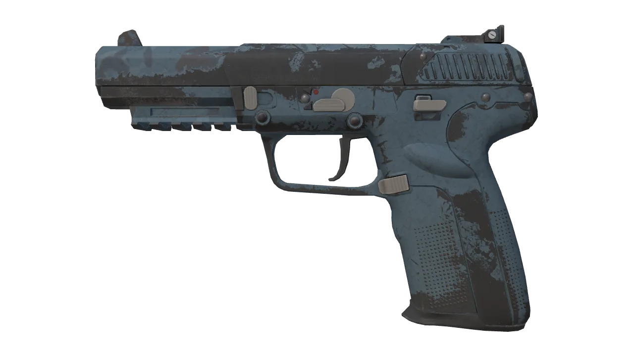 Souvenir Five-SeveN | Forest Night (Well-Worn) — Dust II light, front