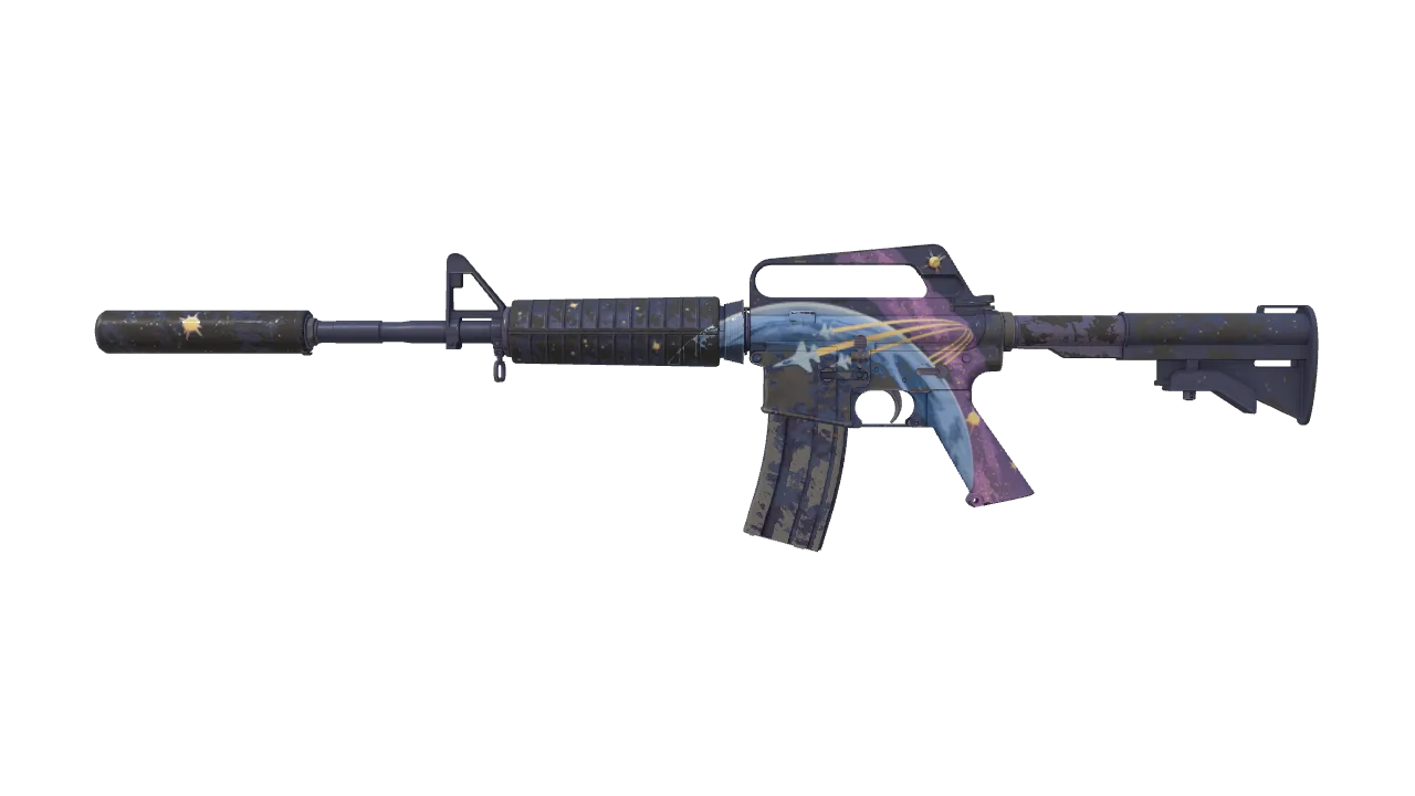 Souvenir M4A1-S | Stratosphere (Minimal Wear) — Dust II light, front