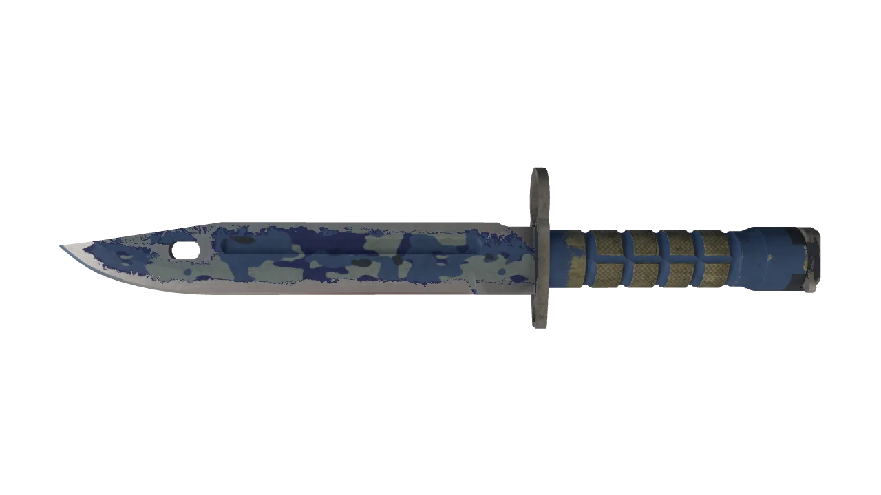 ★ Bayonet | Bright Water (Battle-Scarred) — Dust II light, front