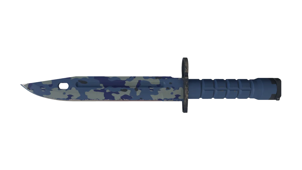 ★ Bayonet | Bright Water (Minimal Wear) — Dust II light, front