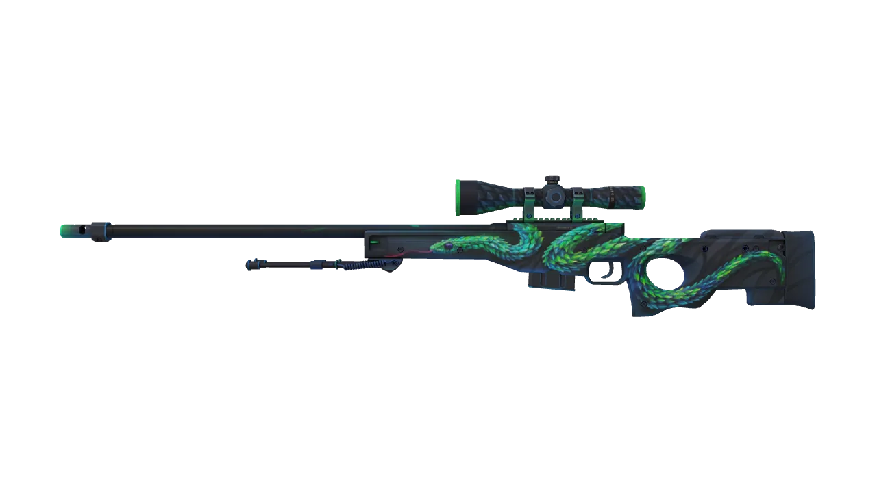 AWP | Atheris (Factory New) — Dust II light, front