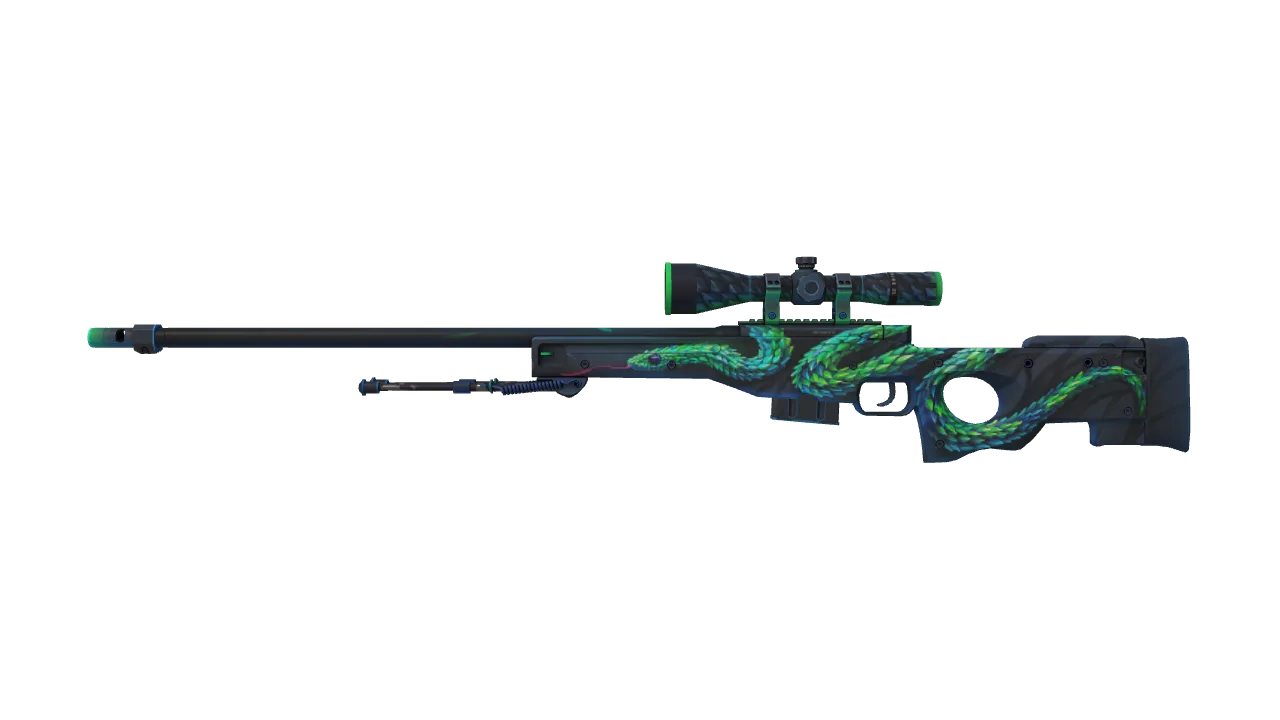 AWP | Atheris (Minimal Wear) — Dust II light, front