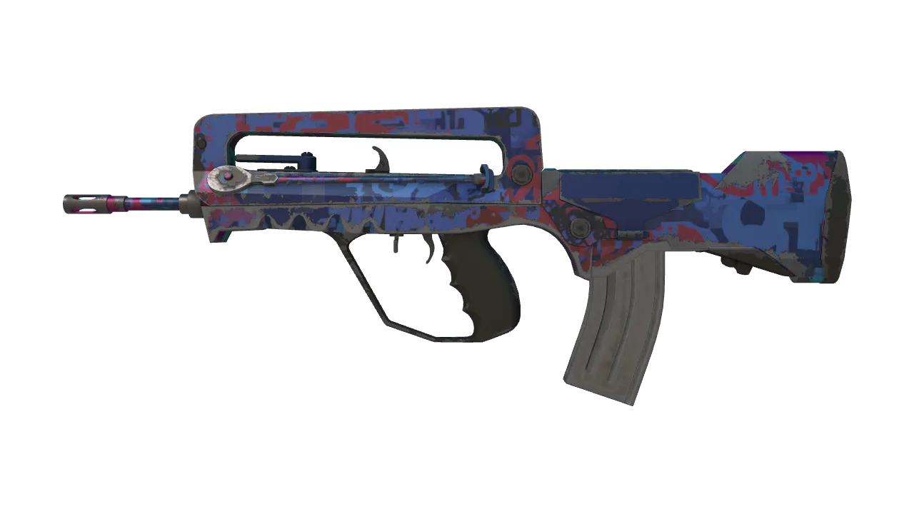 FAMAS | Prime Conspiracy (Field-Tested) — Dust II light, front