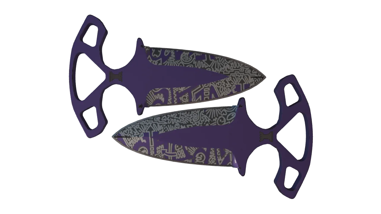 ★ Shadow Daggers | Freehand (Field-Tested) — Dust II light, front