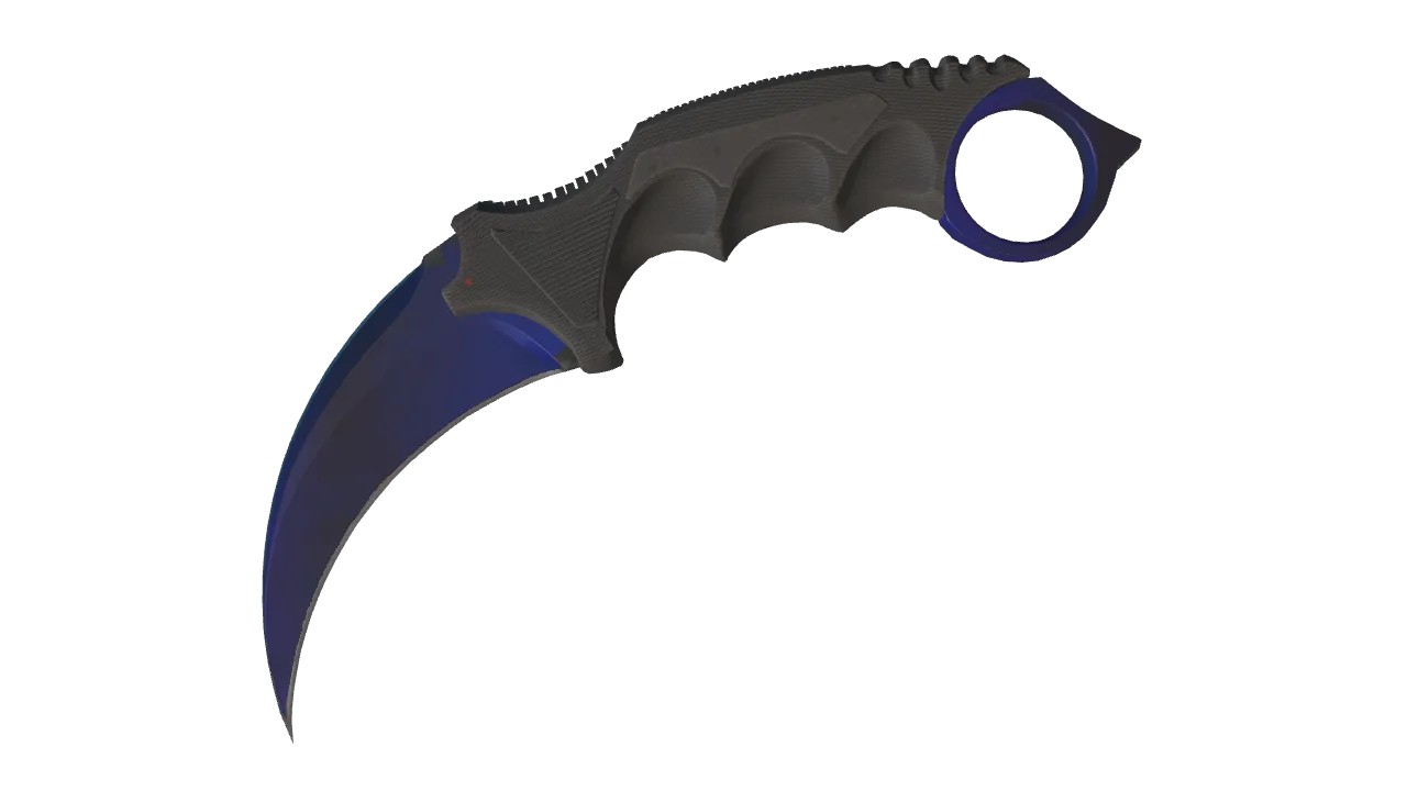 ★ Karambit | Doppler (Phase 4) (Minimal Wear) — Dust II light, front