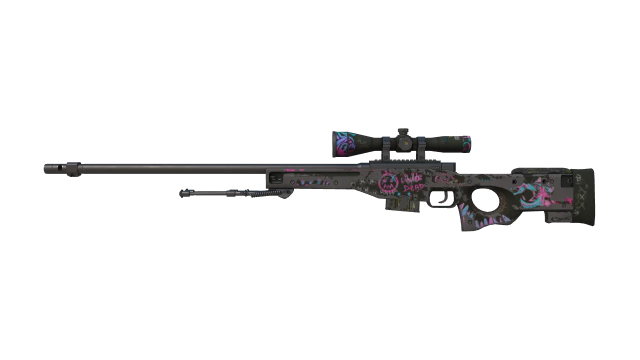 StatTrak™ AWP | Fever Dream (Battle-Scarred) — Dust II light, front