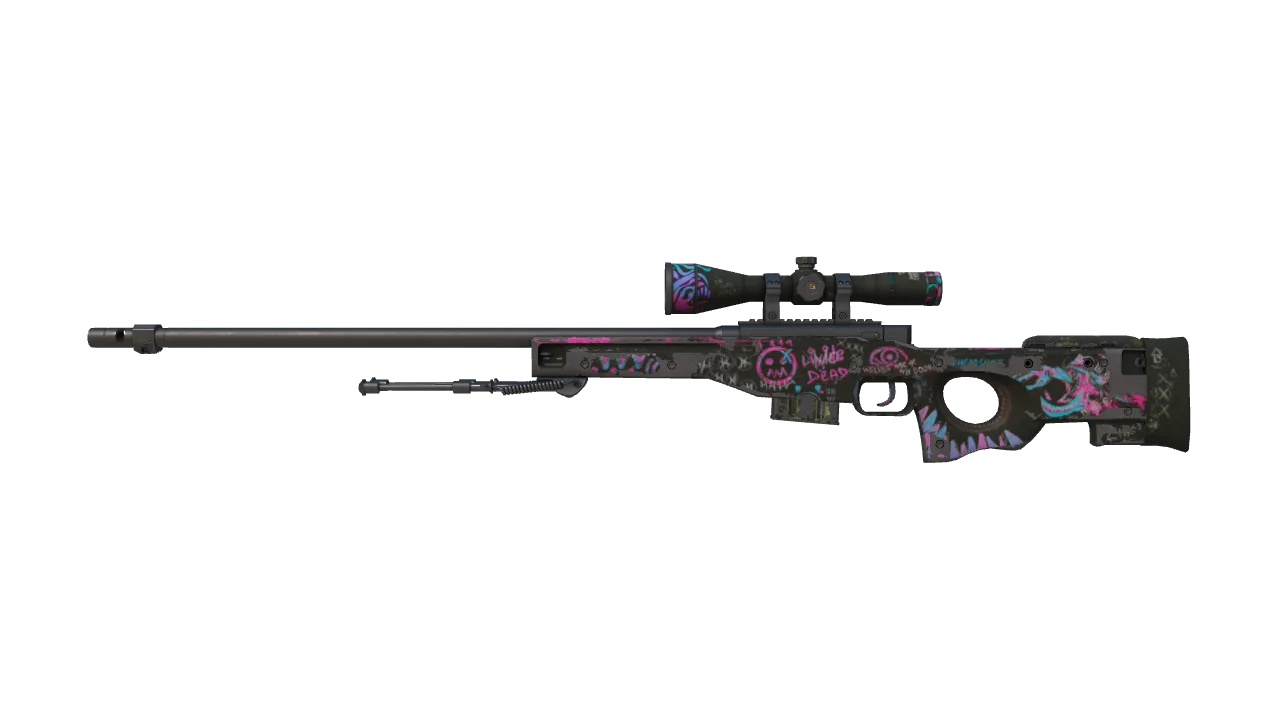 Souvenir AWP | Fever Dream (Well-Worn) — Dust II light, front