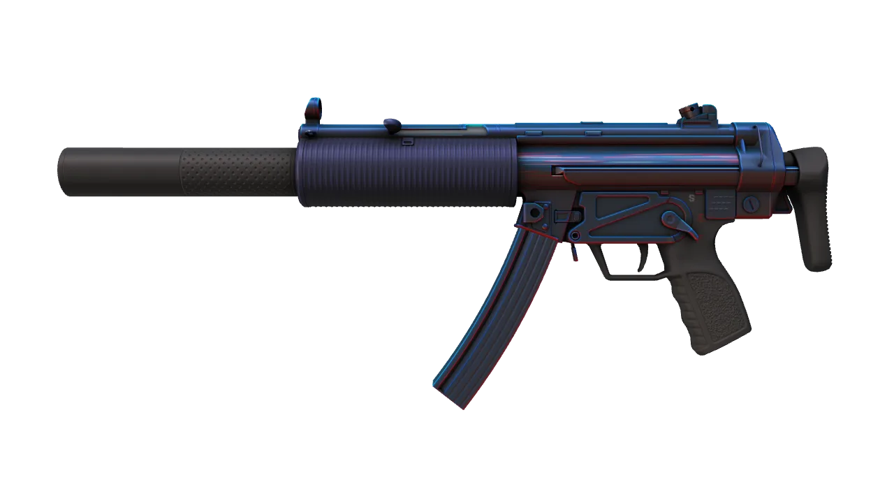 Souvenir MP5-SD | Liquidation (Minimal Wear) — Dust II light, front