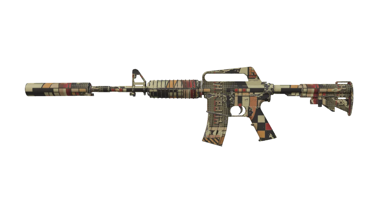 M4A1-S | Fizzy POP (Field-Tested) — Dust II light, front