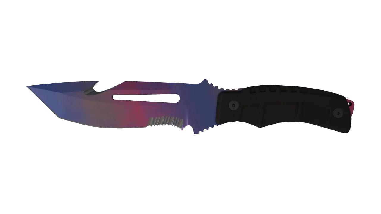★ Survival Knife | Doppler (Phase 1) (Factory New) — Dust II light, front