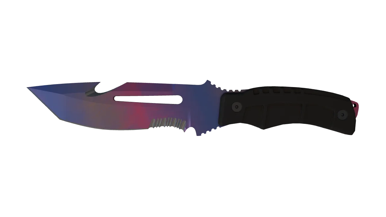 ★ Survival Knife | Doppler (Phase 1) (Minimal Wear) — Dust II light, front