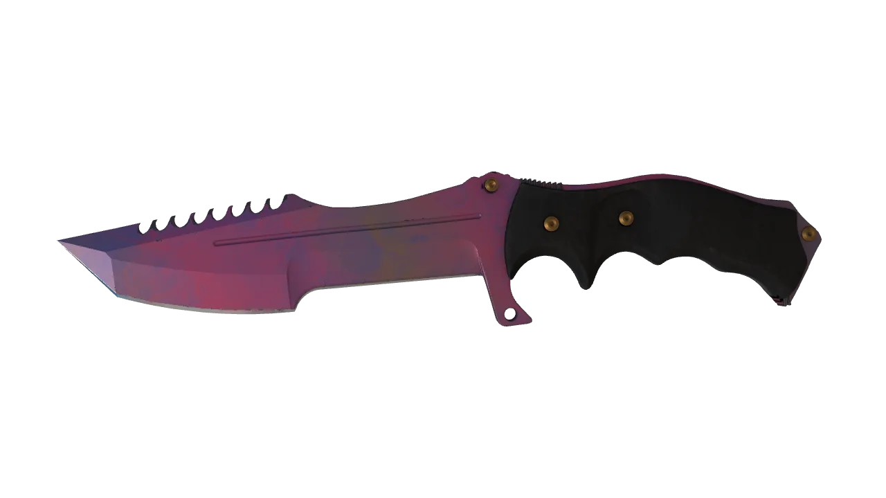 ★ Huntsman Knife | Doppler (Phase 2) (Minimal Wear) — Dust II light, front
