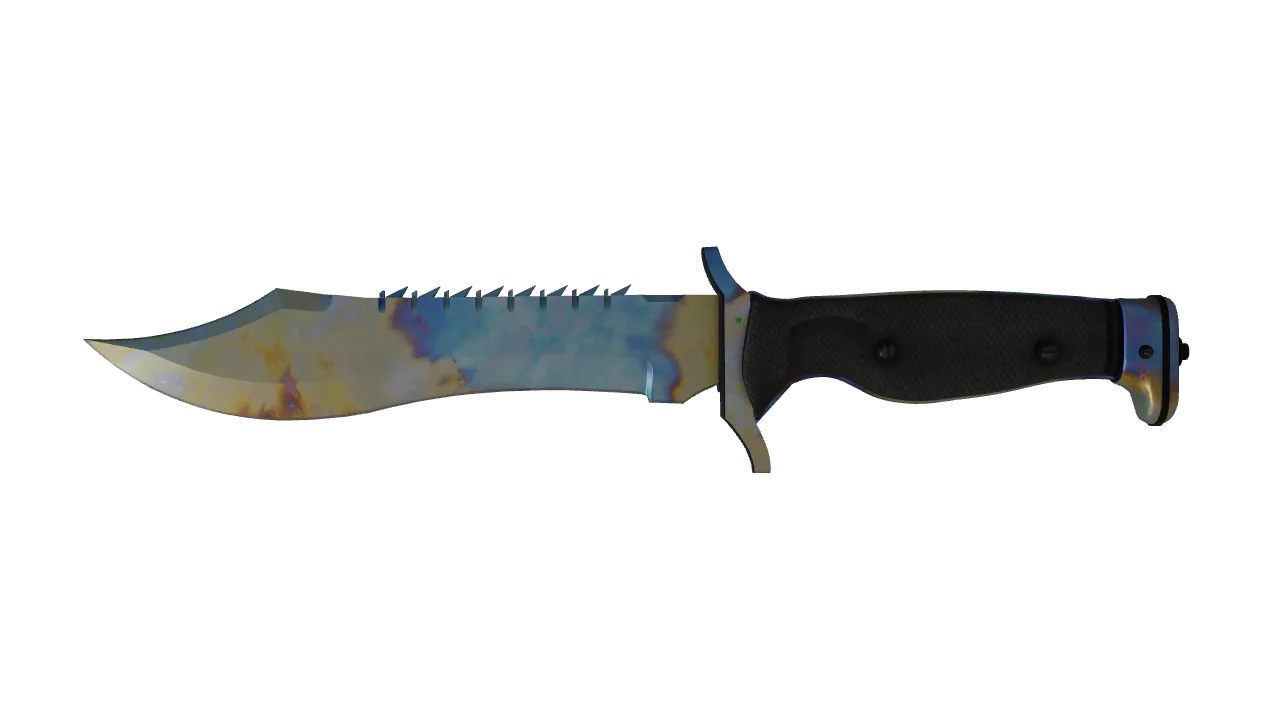 Bowie Knife | Case Hardened seed #10, front