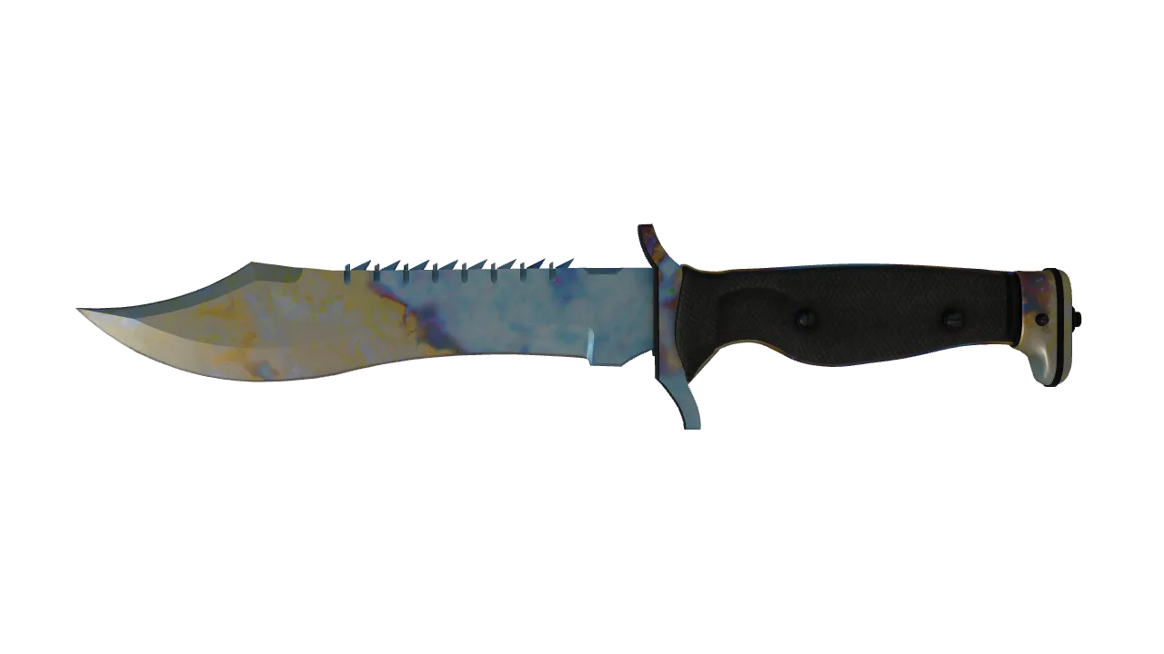 Bowie Knife | Case Hardened seed #108, front