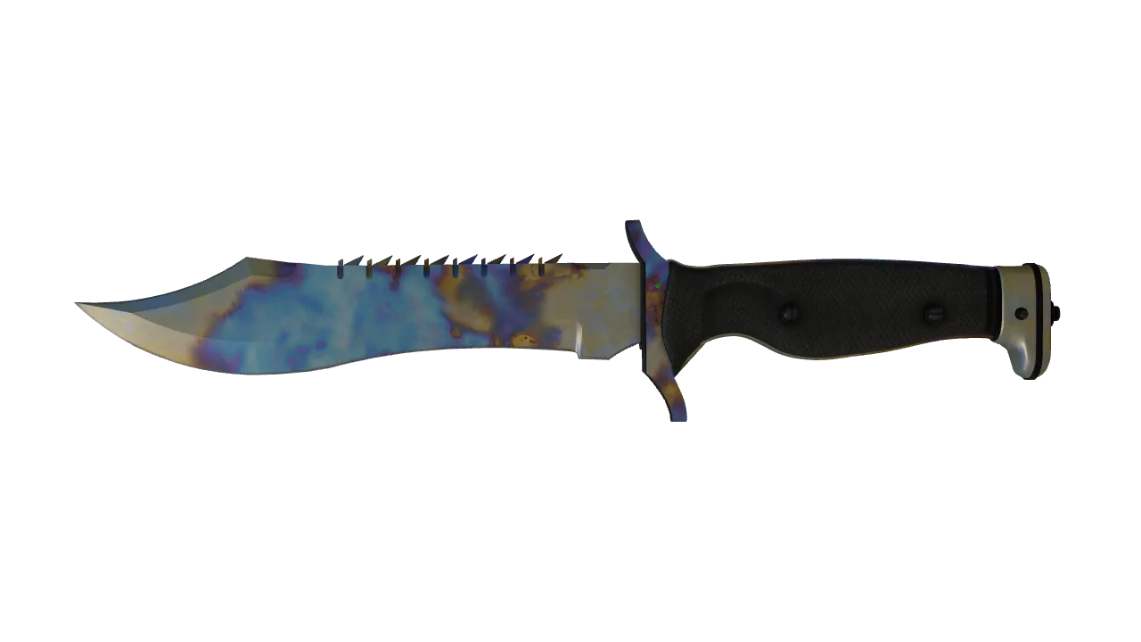 Bowie Knife | Case Hardened seed #136, front