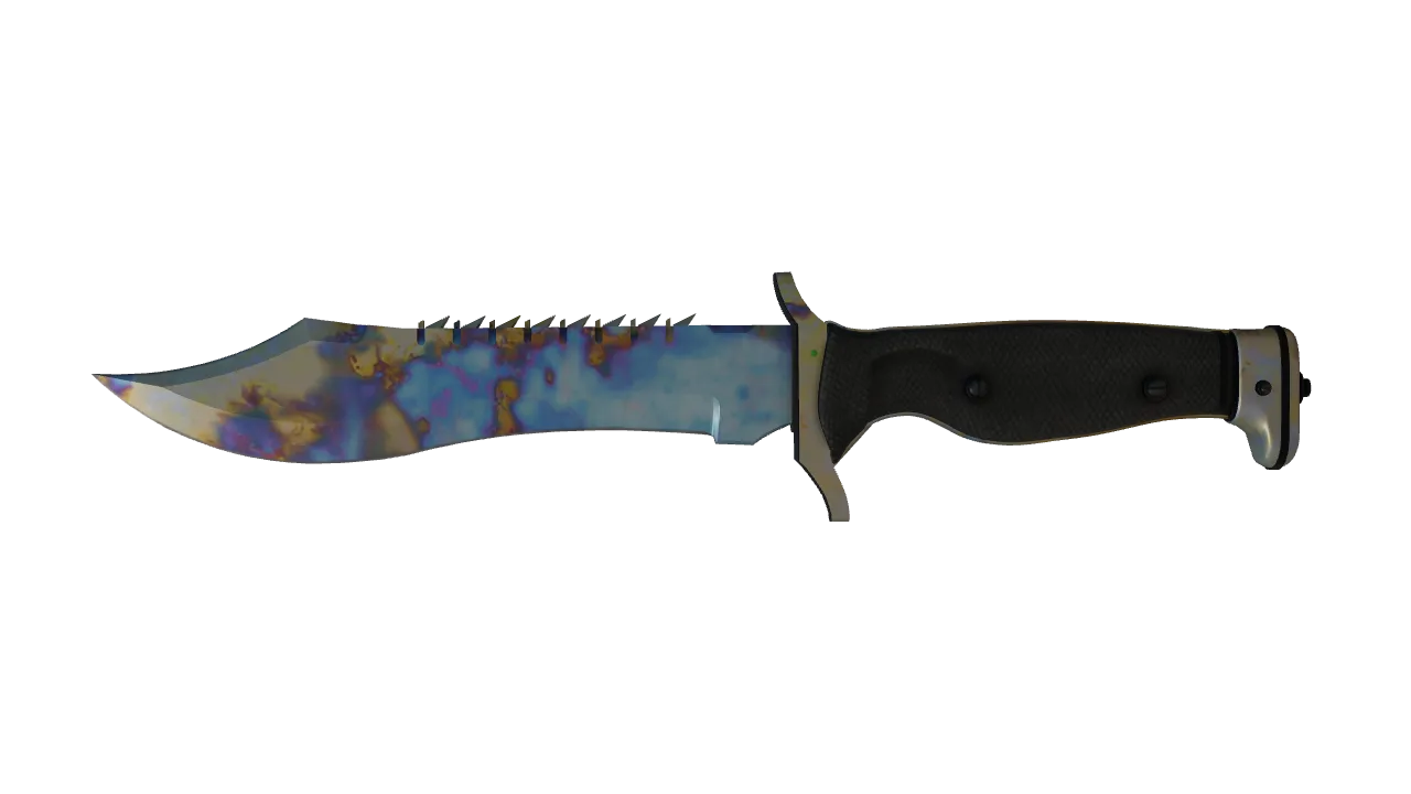 Bowie Knife | Case Hardened seed #144, front