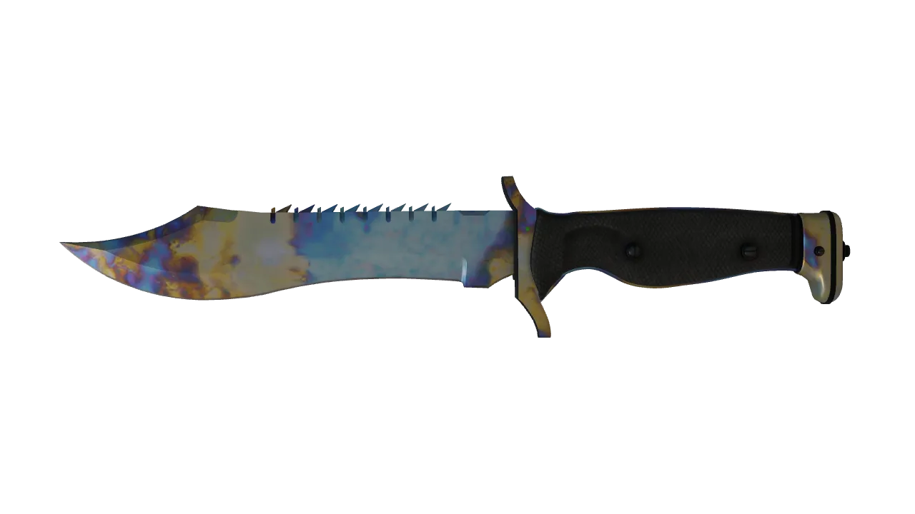 Bowie Knife | Case Hardened seed #18, front