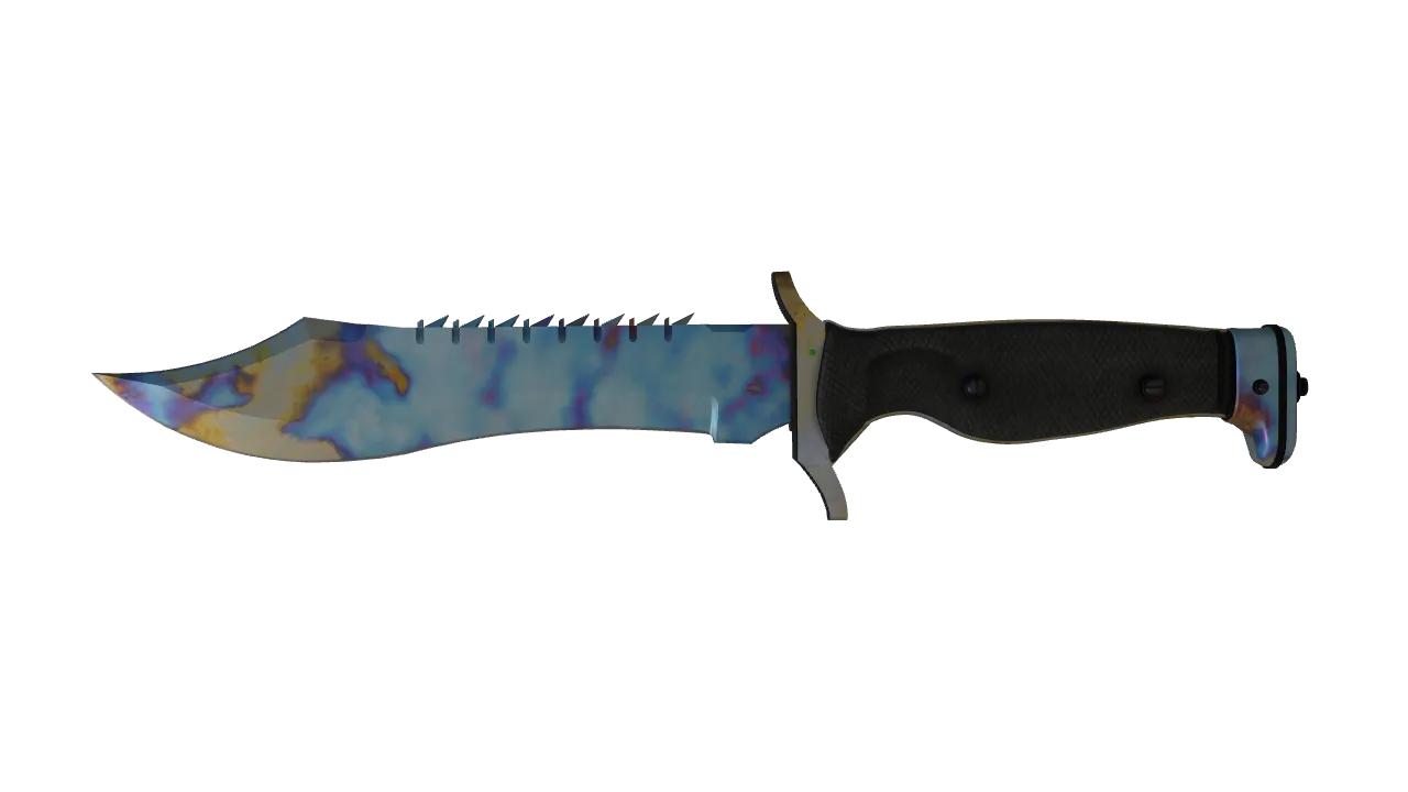 Bowie Knife | Case Hardened seed #208, front