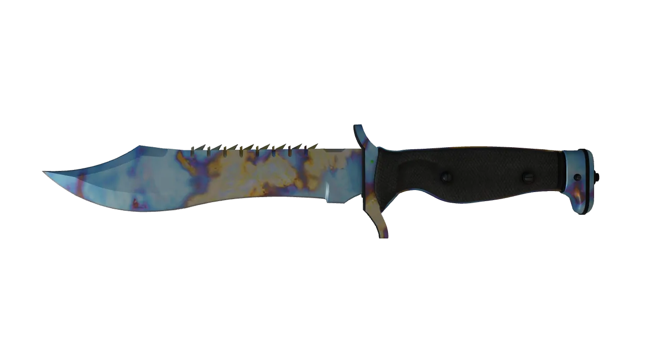 Bowie Knife | Case Hardened seed #256, front
