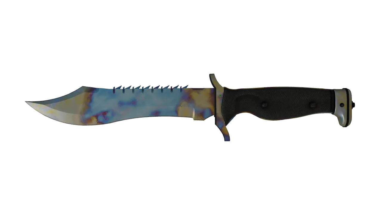 Bowie Knife | Case Hardened seed #27, front