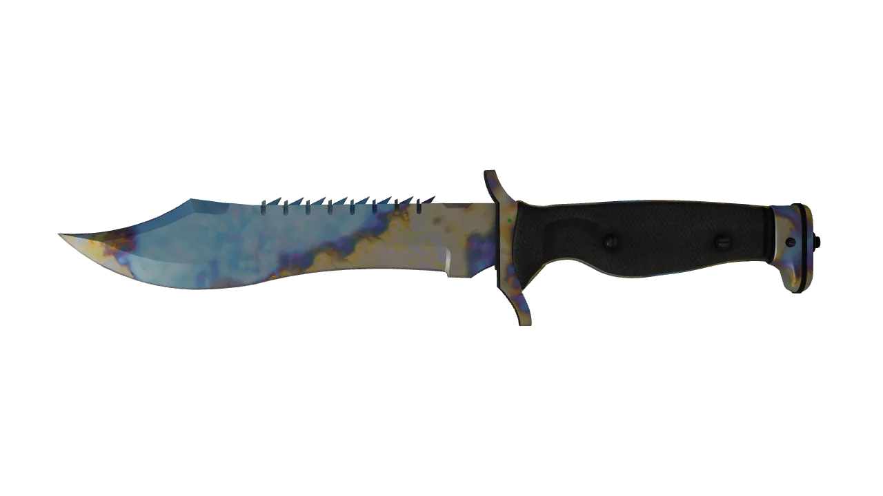 Bowie Knife | Case Hardened seed #283, front