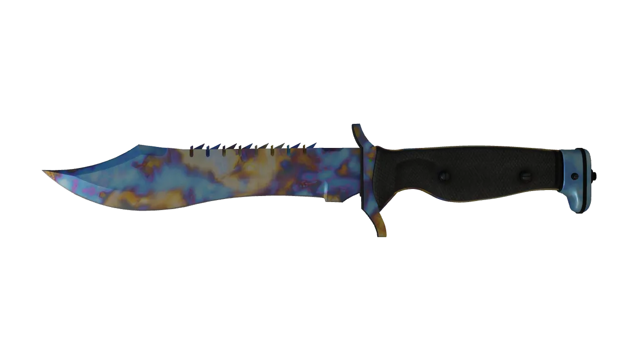 Bowie Knife | Case Hardened seed #321, front