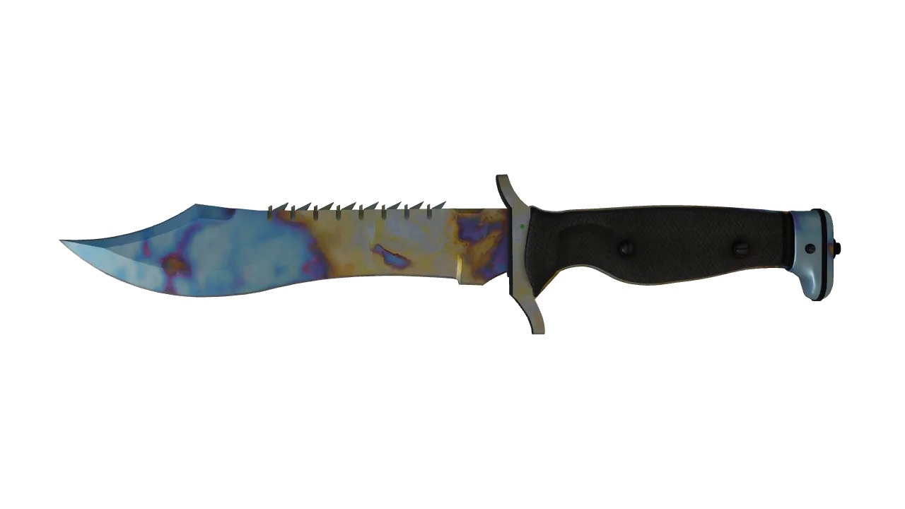 Bowie Knife | Case Hardened seed #322, front