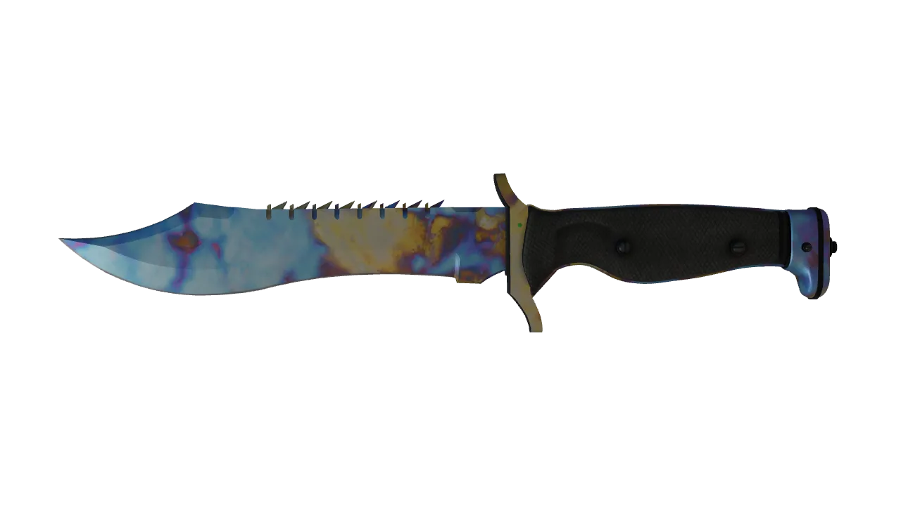 Bowie Knife | Case Hardened seed #332, front